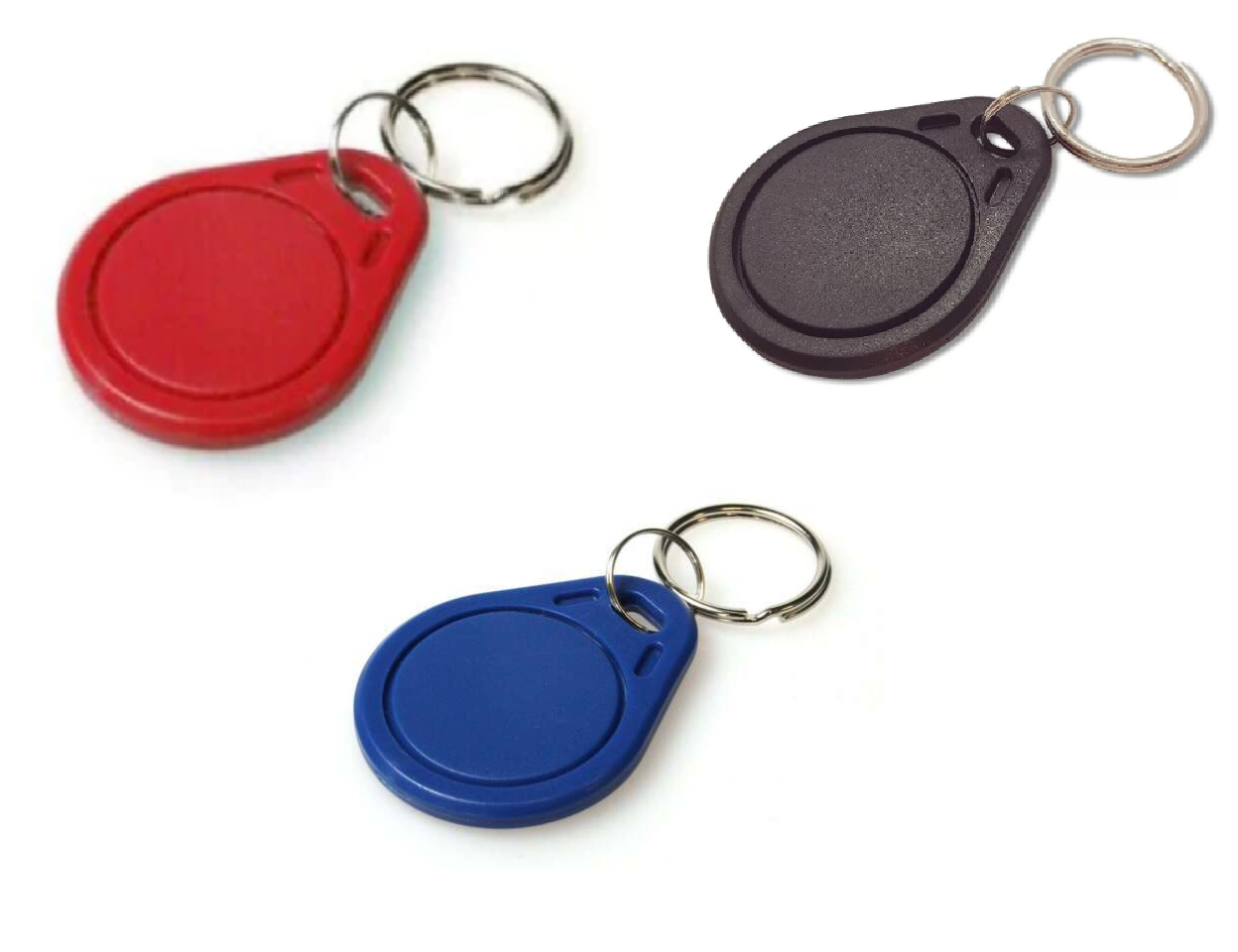 MIFARE Classic® 1K KEY FOB BLUE, BLACK, RED, RFID 13.56mhz - Any Size Pack
