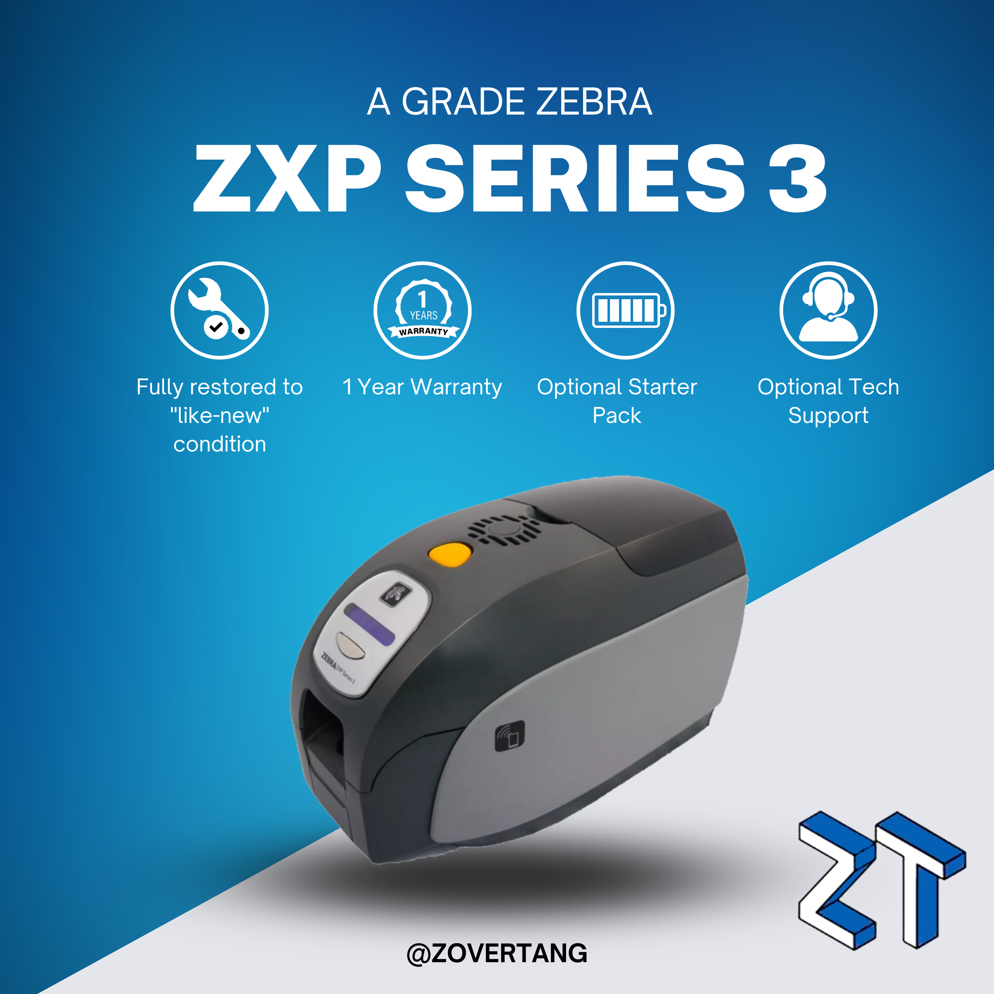 Zebra ZXP Series 3 ID Badge & Card Printer - Badge Printing Zebra ZXP Series 3 ID Badge & Card Printer - Badge Printing