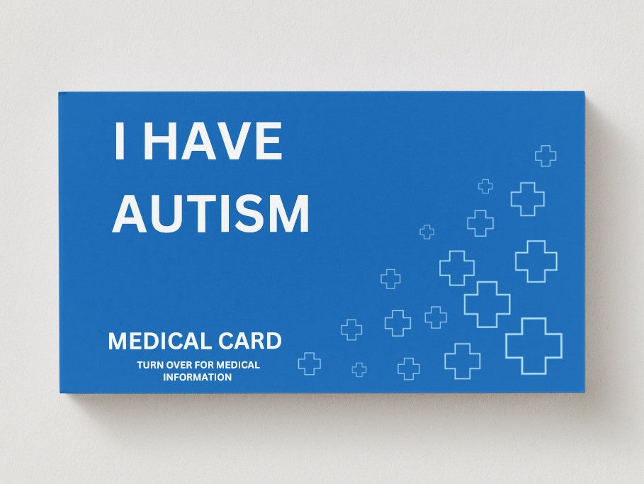 Autism 'Blue' Medical Disability Identification Card – Clear, Durable & Easy Access