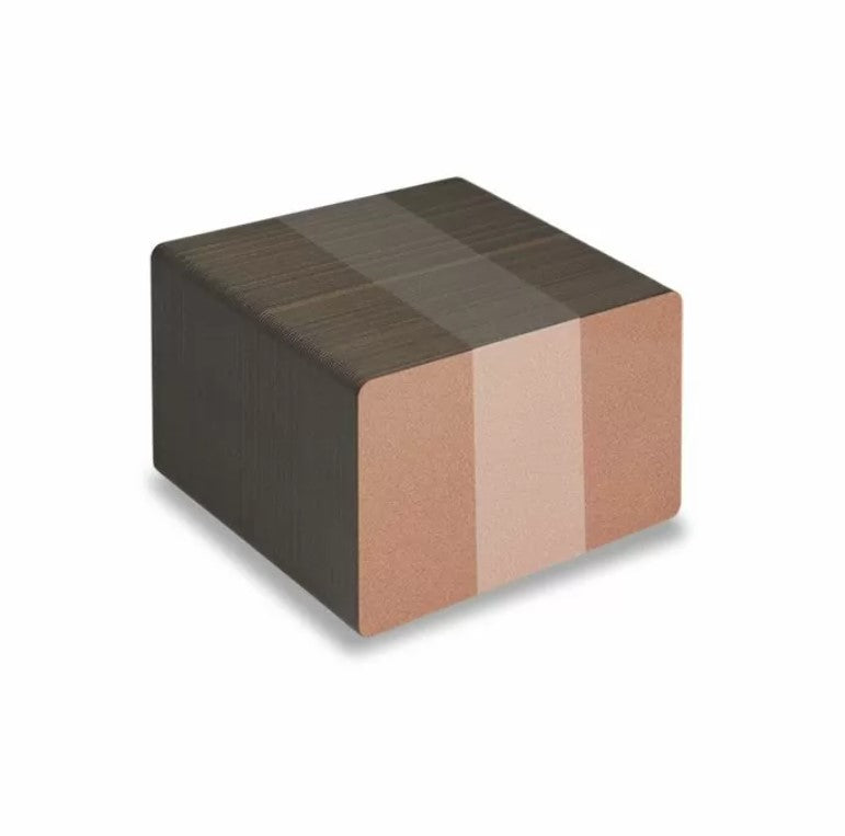 PVC CR80 Bronze Metallic Coloured Cards With Solid Core Coloured Edges - 1 - 100