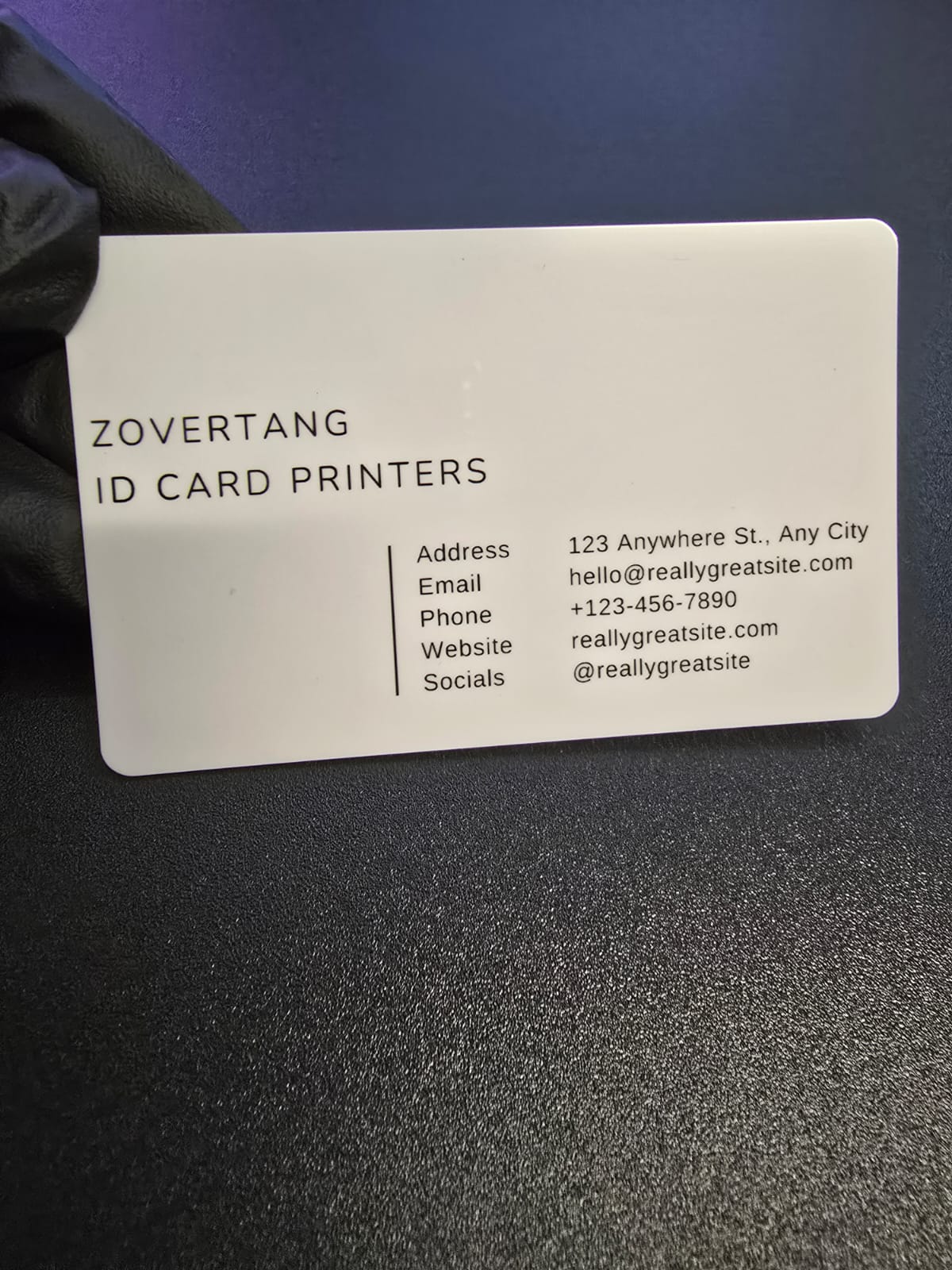 Custom Business Card - Provide Your Information