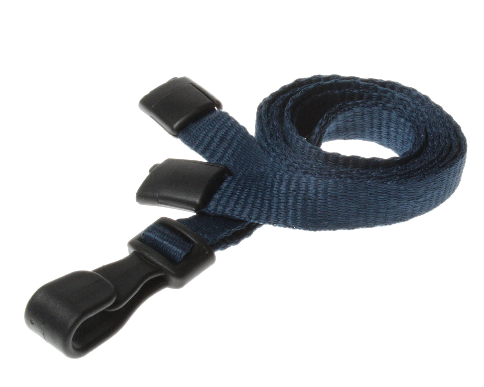 10mm Recycled Plain Lanyards - Any Colour - with Plastic J Clip - Packs 1 - 100