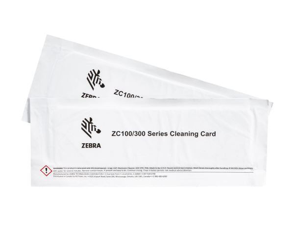Zebra ZC100/300 Cleaning Card Kit (5 Cards)