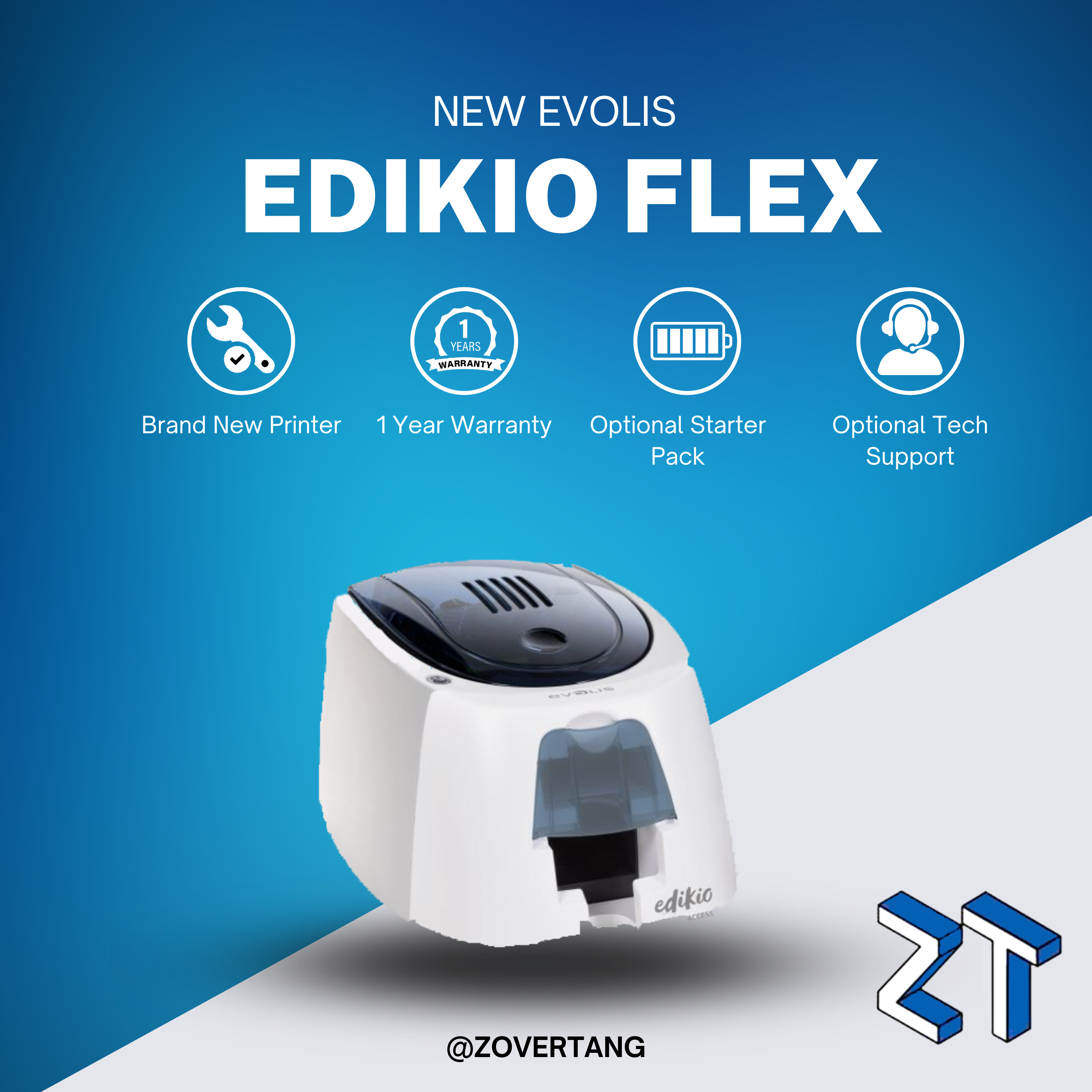 Evolis Edikio Guest Flex Bundle – Price Tag Printer Kit