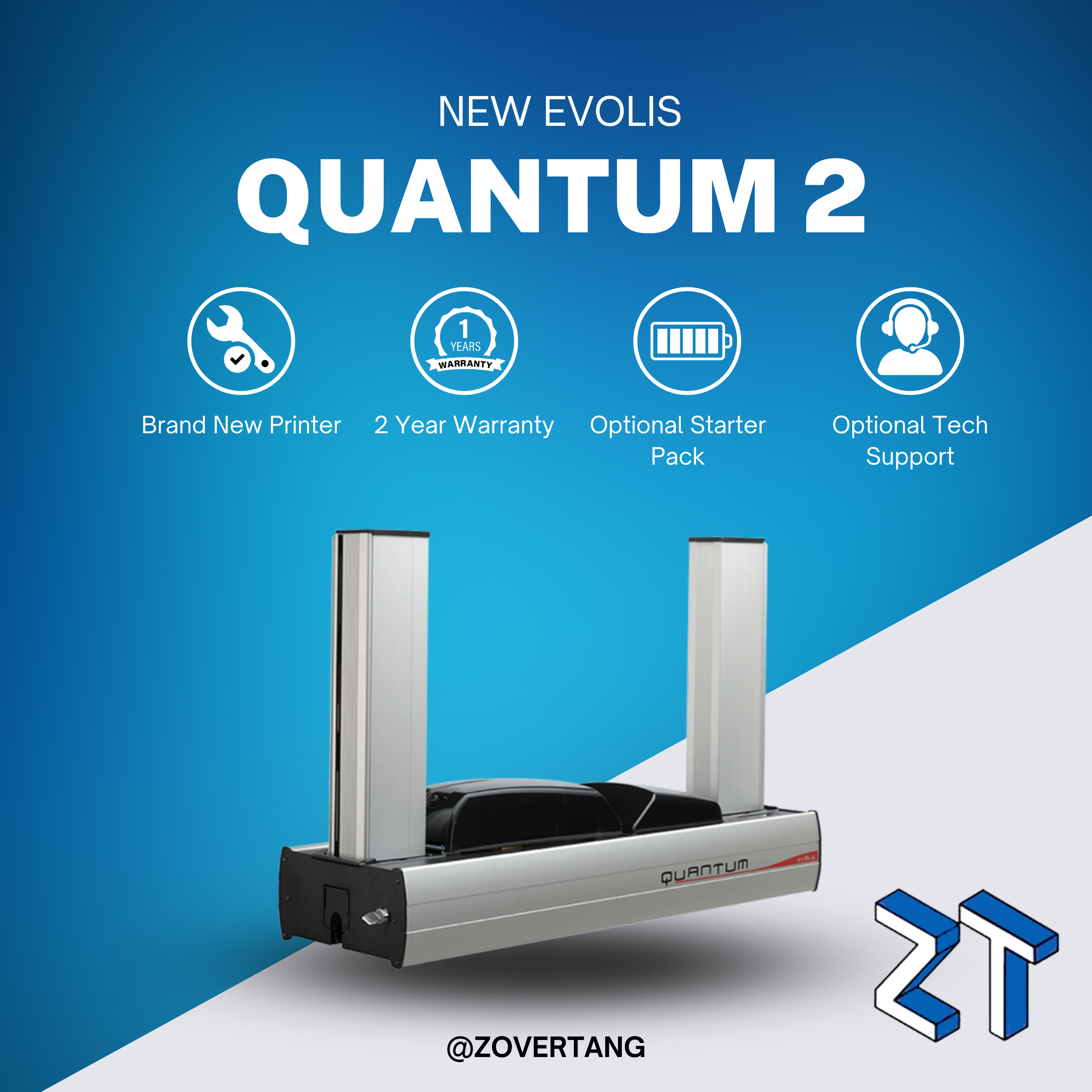 Evolis Quantum 2 Dual-Sided Card Printer Bundle for High Volume