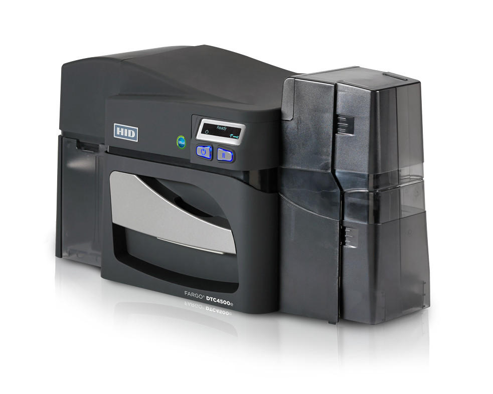 Fargo DTC4500e ID Card Printer | Single-Sided, Magstripe & Smart