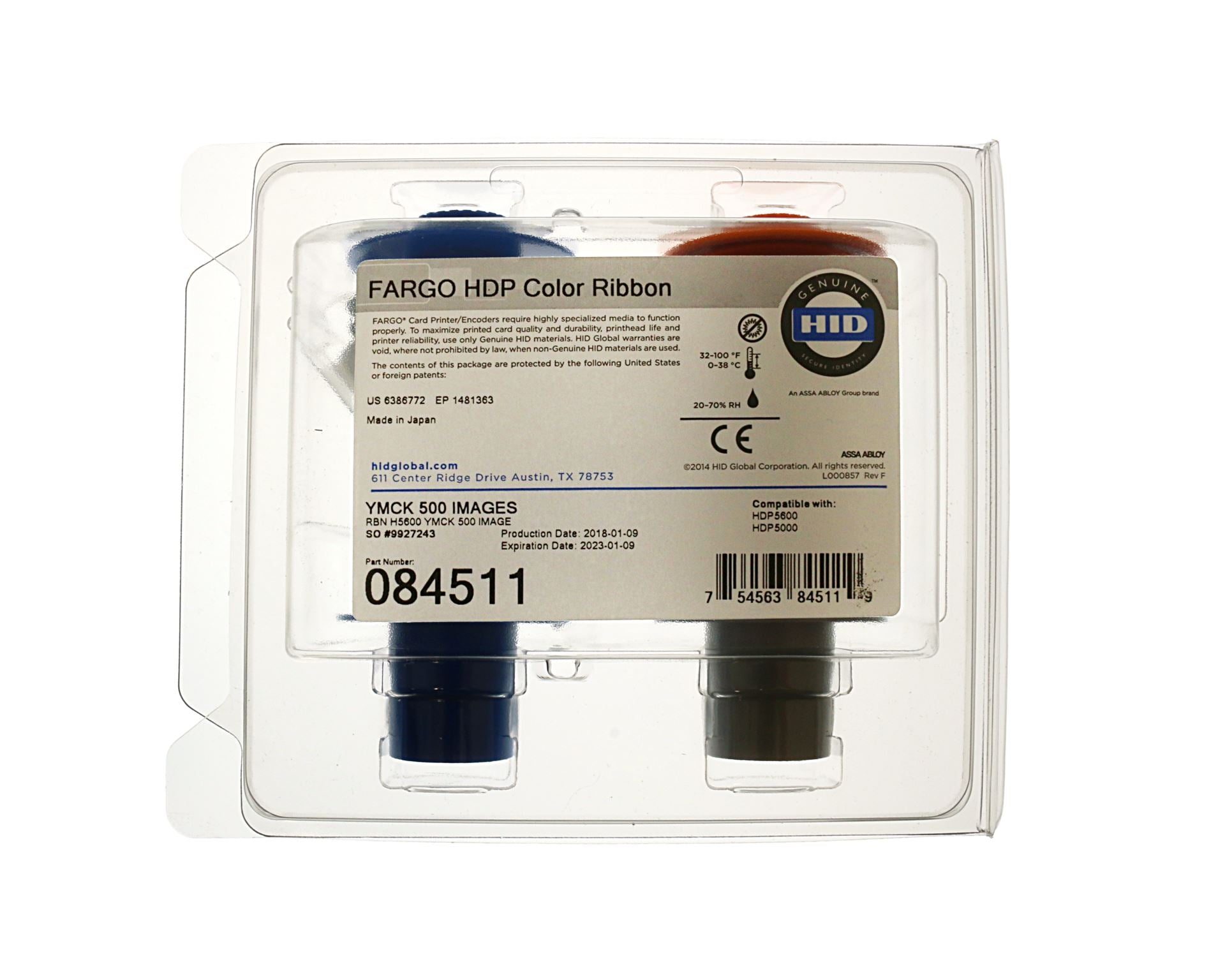 Fargo 84511 YMCK Colour Ribbon (500 Prints)