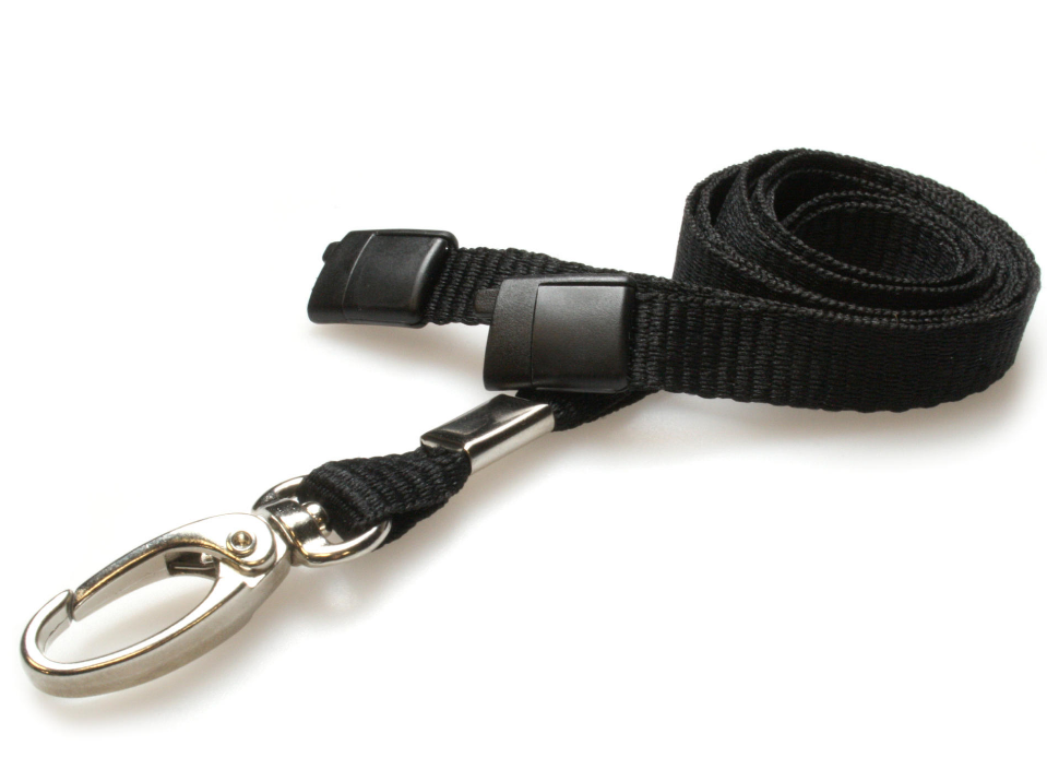 10mm Wide Lanyard With Metal Lobster Clip - Any Colour - (Packs of 1-100)