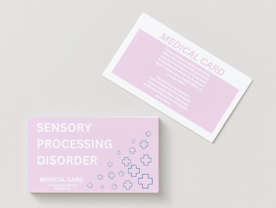 Sensory Processing Disorder Medical Disability Identification Card – Clear, Durable & Easy Access
