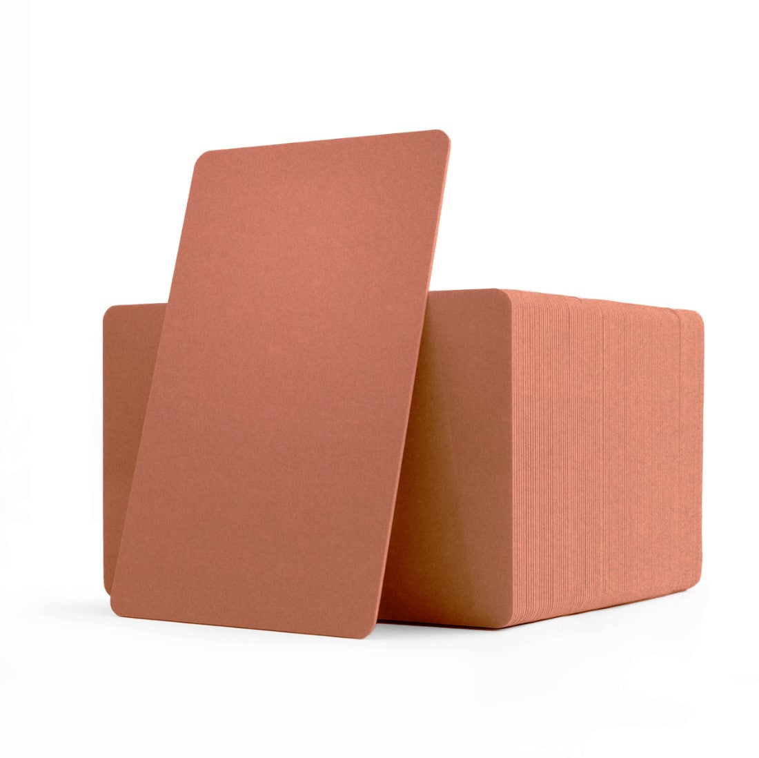 PVC CR80 Bronze Metallic Coloured Cards With Solid Core Coloured Edges - 1 - 100