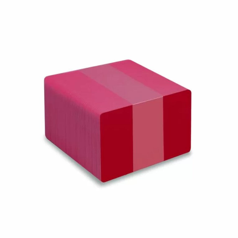 PVC CR80 Burgundy Coloured Cards With Solid Core Coloured Edges - 1 - 100