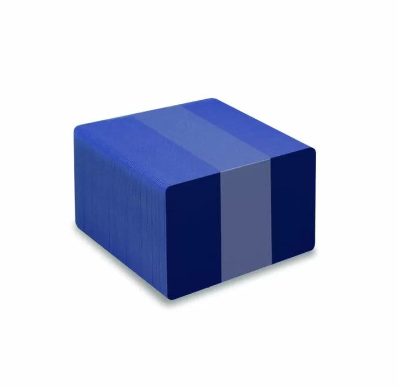 PVC CR80 Dark Blue Coloured Cards With Solid Core Coloured Edges - 1 - 100