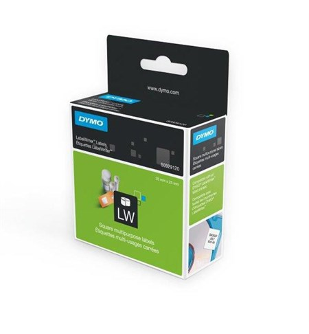 S0929120 - 25mm x 25mm Square Multipurpose Labels