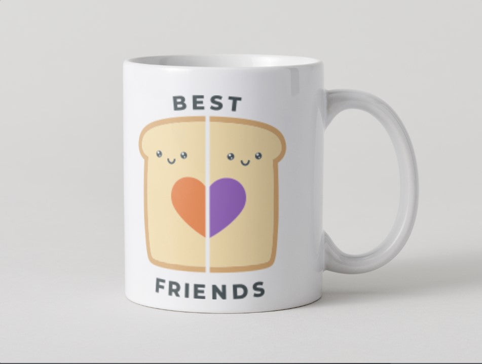 Best Friends - Love Heart - Toast Mug