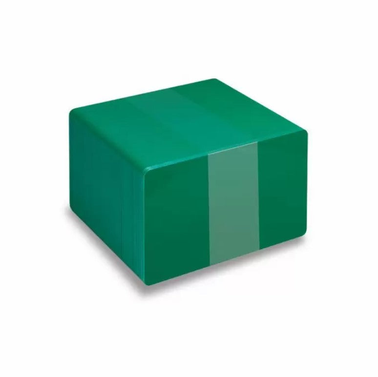 PVC CR80 Green Coloured Cards With Solid Core Coloured Edges - 1 - 100