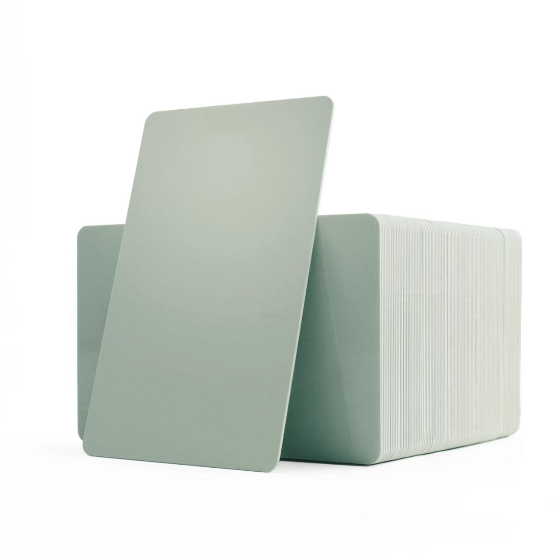 PVC CR80 Grey Coloured Cards With Solid Core Coloured Edges - 1 - 100