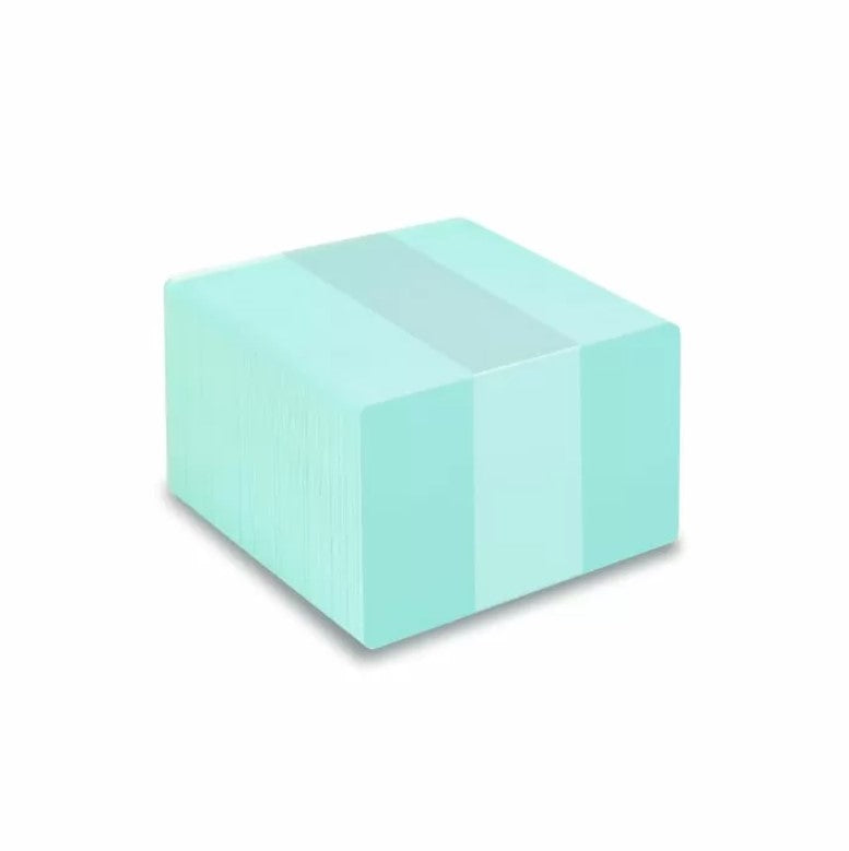 PVC CR80 Light Blue Coloured Cards With Solid Core Coloured Edges - 1 - 100