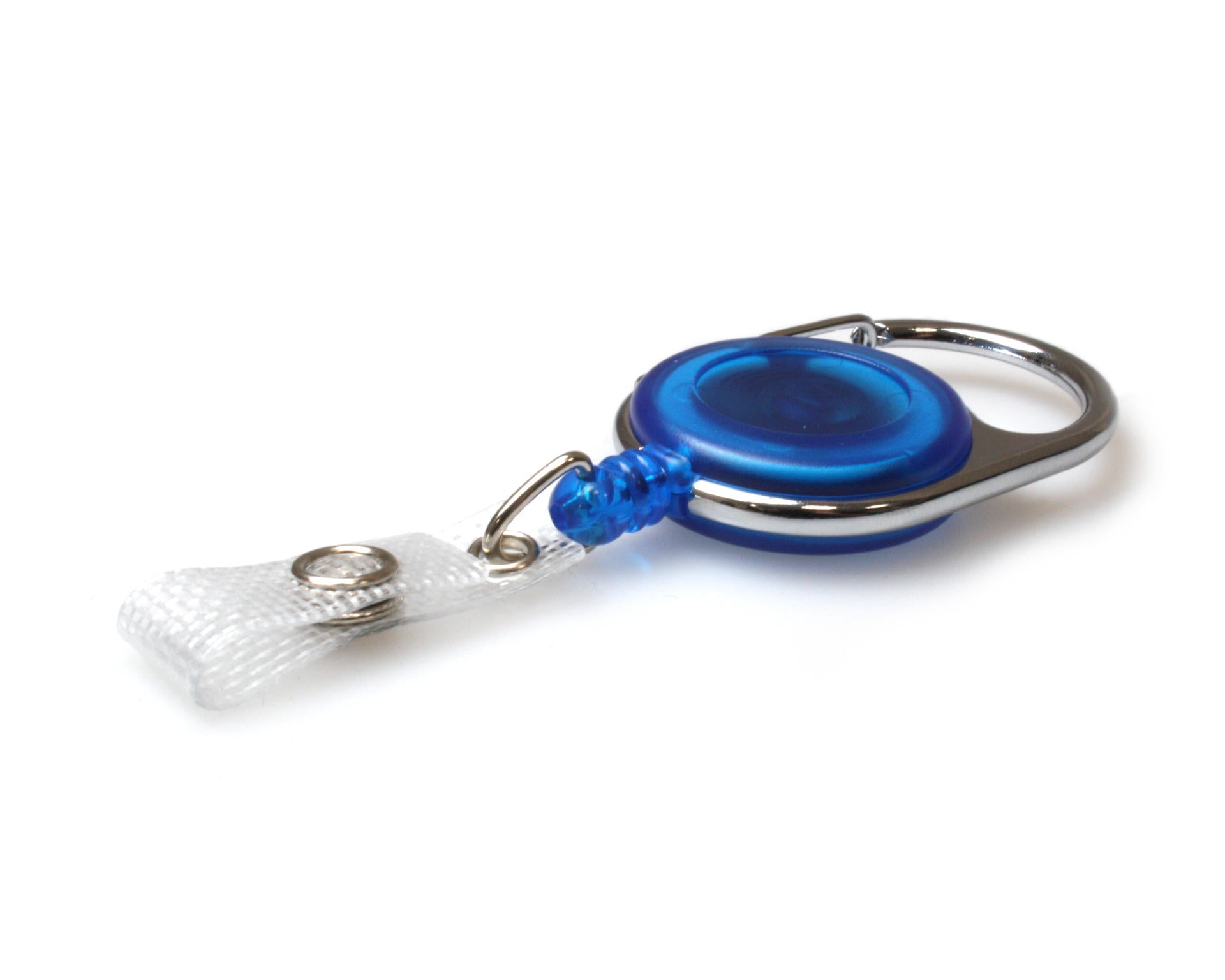 Blue Retractable ID Badge Reel with Re-Inforced Strap Clip - Pack of 50