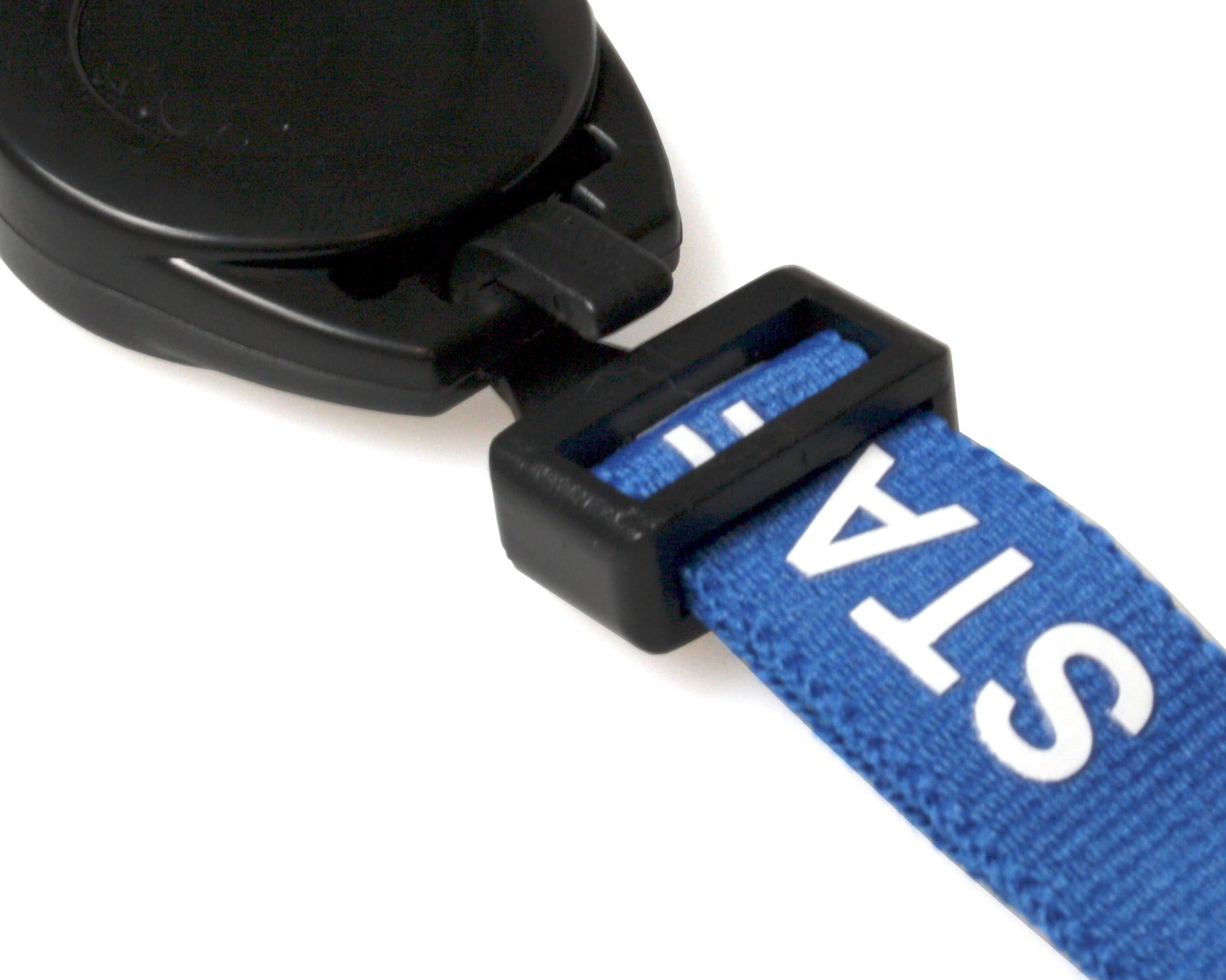 Black Attaching ID Badge Reels with Strap Clip (Pack of 50)