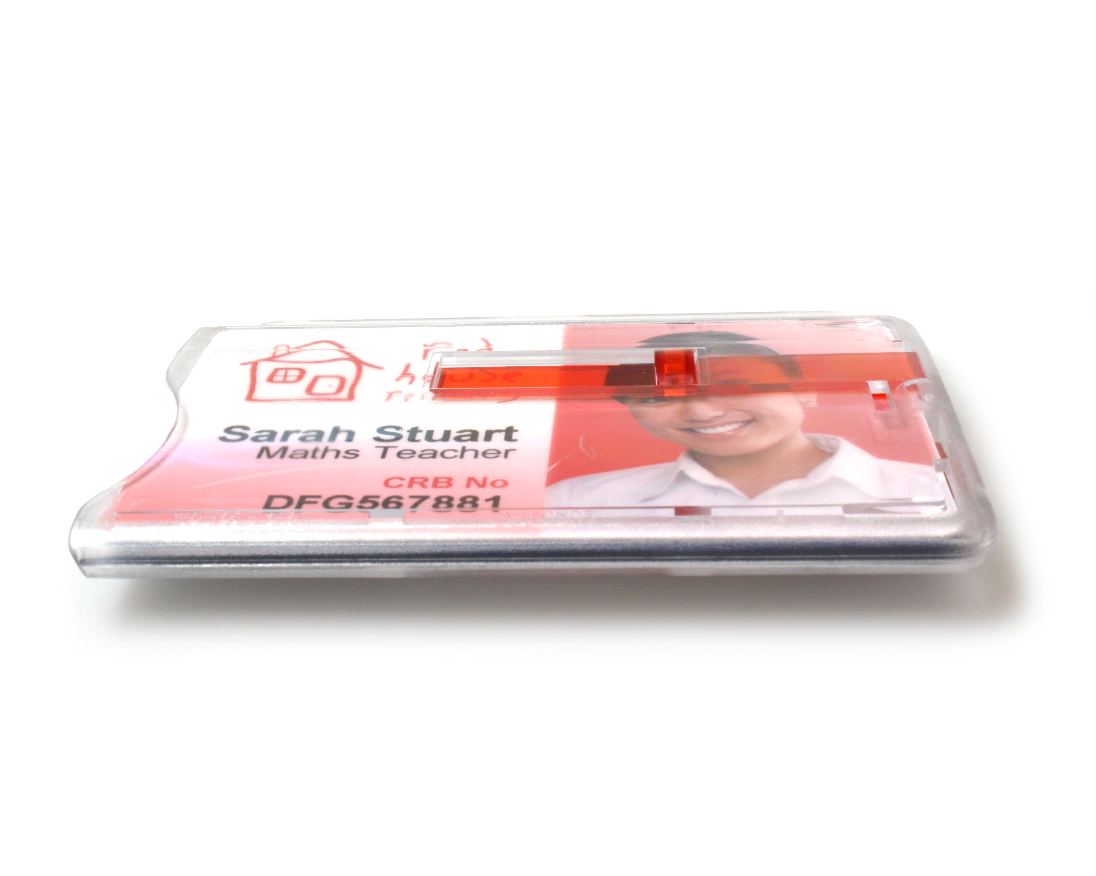 Enclosed Holders with Double Slider Bar, Red Slider, Premium - Landscape / Horizontal (Pack of 100)