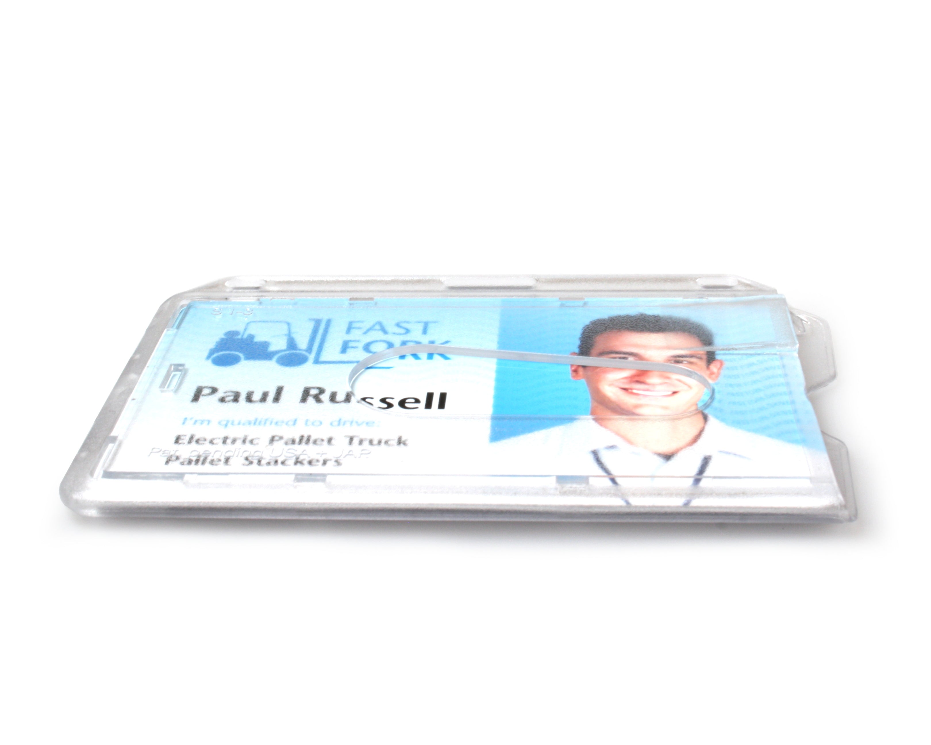Enclosed Rigid Card Holders Frosted - Landscape, Horizontal (Pack of 100)
