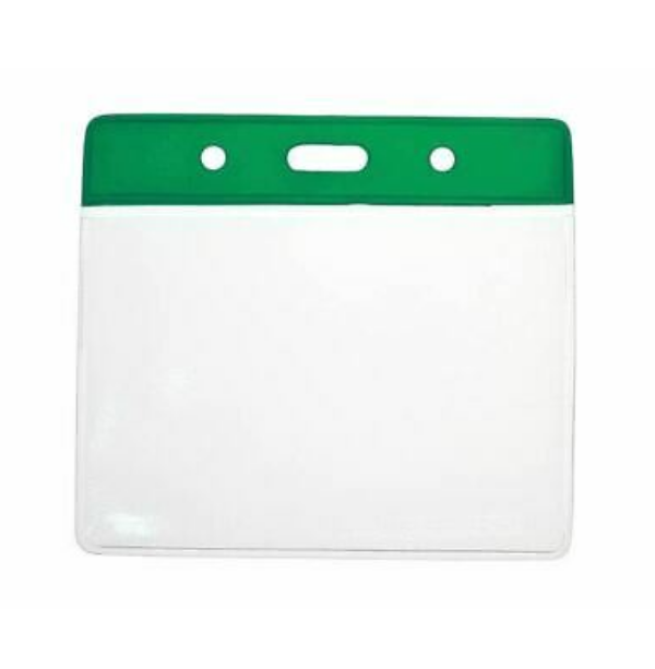 Vinyl Green Top Card Holders - 91x65mm (Pack of 100)