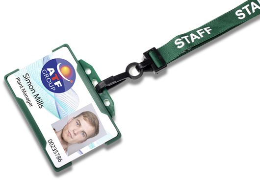 Green Staff- 15mm Wide - Plastic J Clip, Breakaway - Packs of 1-100