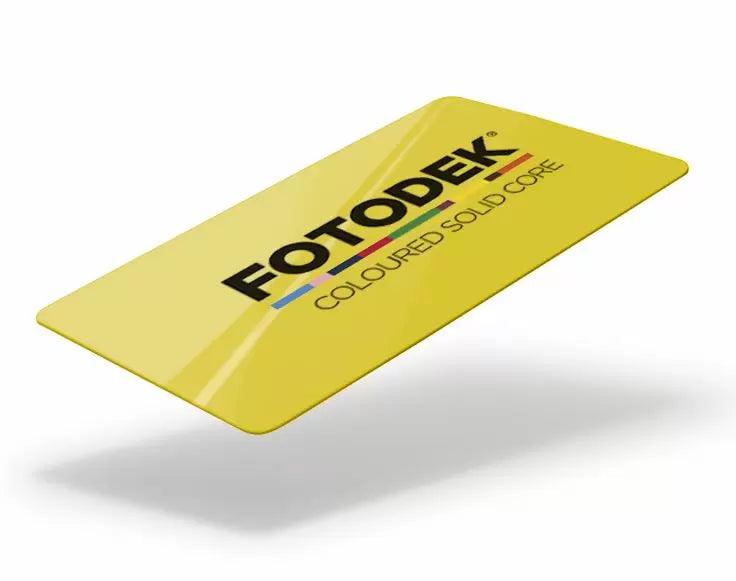FOTODEK Solid Coloured Core | Canary Yellow | 760 Mic | - 100 Pack