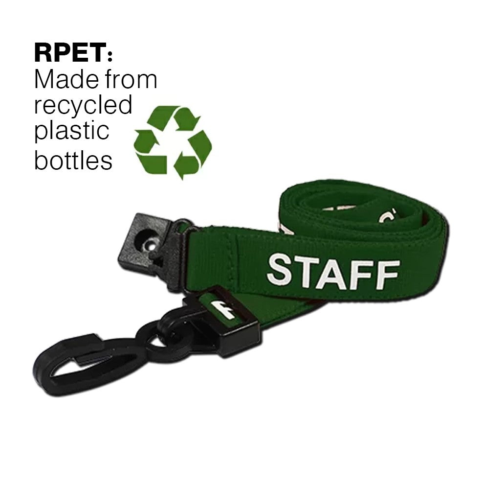 Visitor Lanyards With Plastic J Clip (1-100) – Green