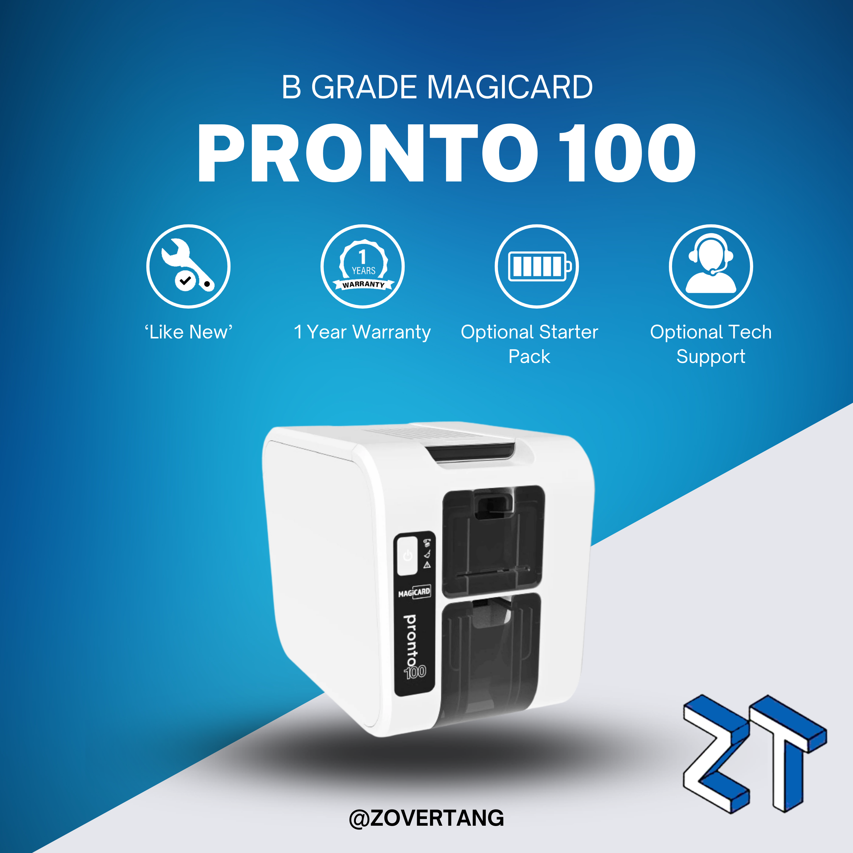 Magicard Pronto100 ID Card Printer | B-Grade | Single-Sided