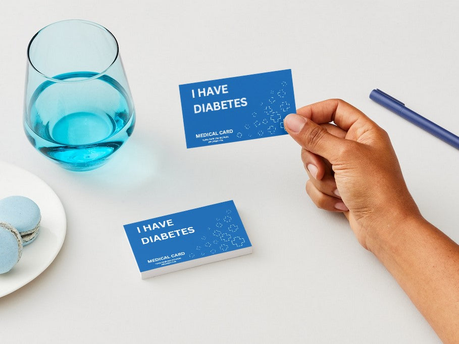 Diabetes Medical Disability Identification Card – Clear, Durable & Easy Access