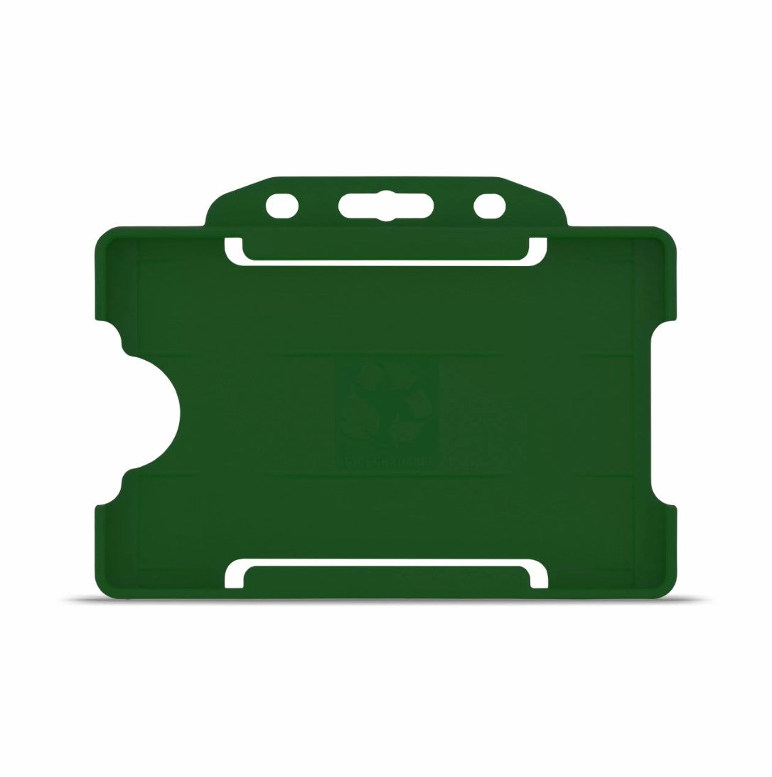 Green Bio Open Faced Card Holders – Landscape, 1-Sided (Pk. 1-100)
