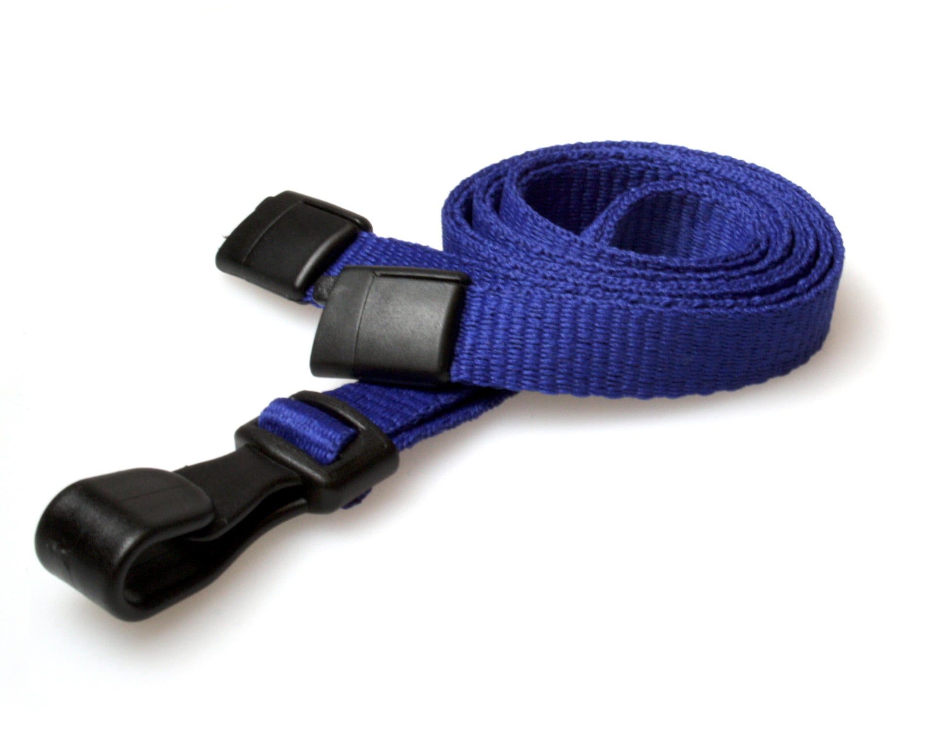 10mm Recycled Plain Lanyards  - Any Colour - with Plastic J Clip - Packs 1 - 100