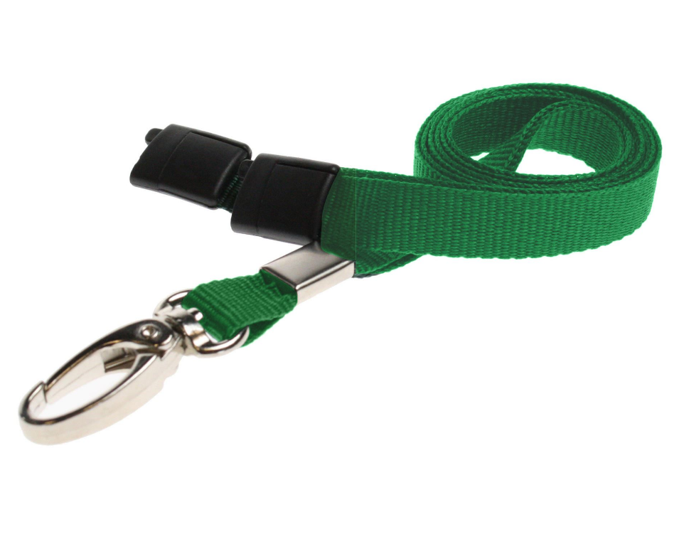 10mm Wide Lanyard With Metal Lobster Clip - Any Colour - (Packs of 1-100)