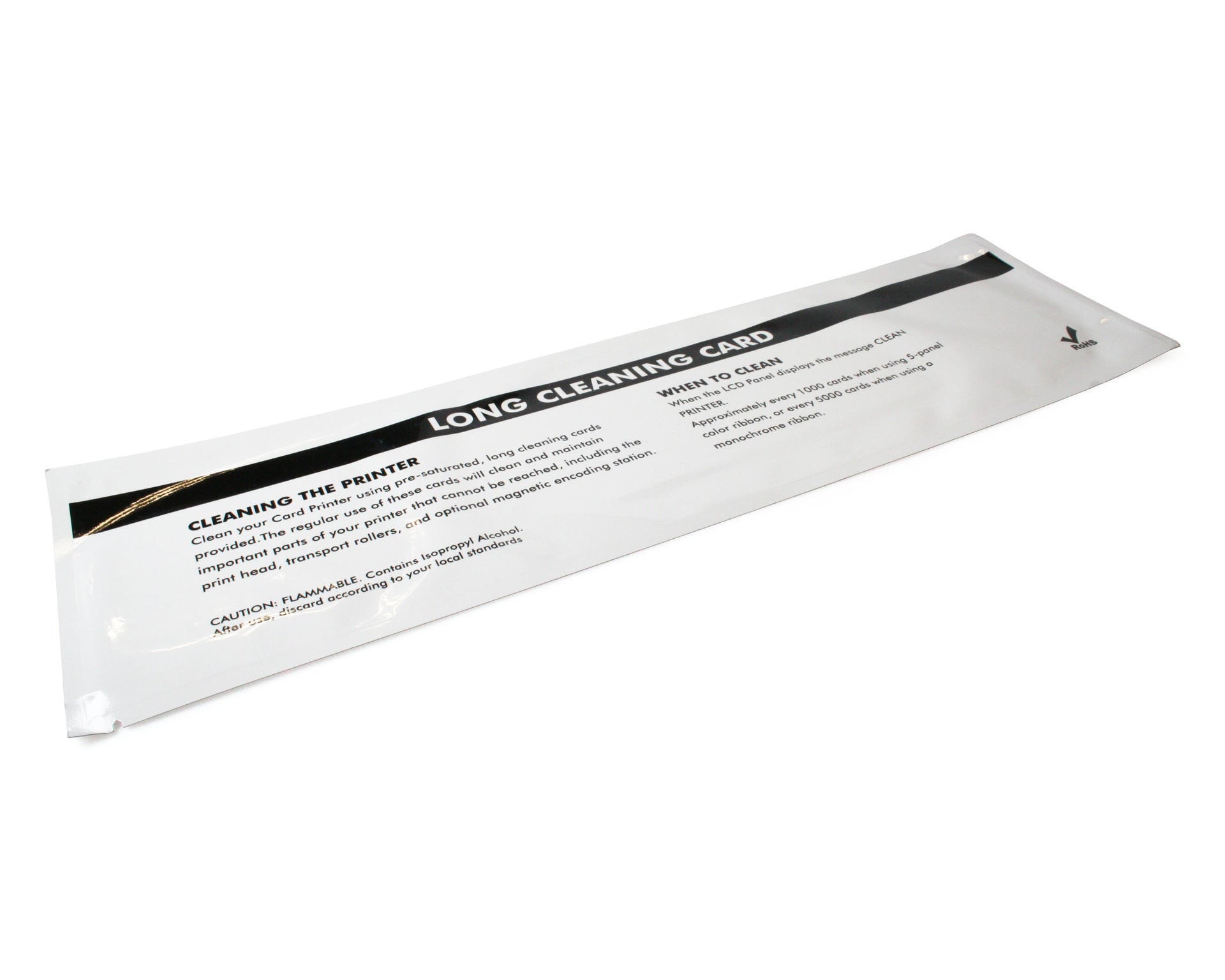 T-Shaped Card Printer Cleaning Cards (Pack of 25)