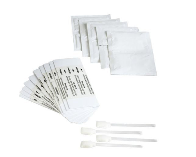 Fargo HDP6600, 8500 Cleaning Kit includes 4 Printhead Cleaning Swabs, 10 Cleaning Cards, 10 Cleaning Pads and 3 Alcohol Cleaning
