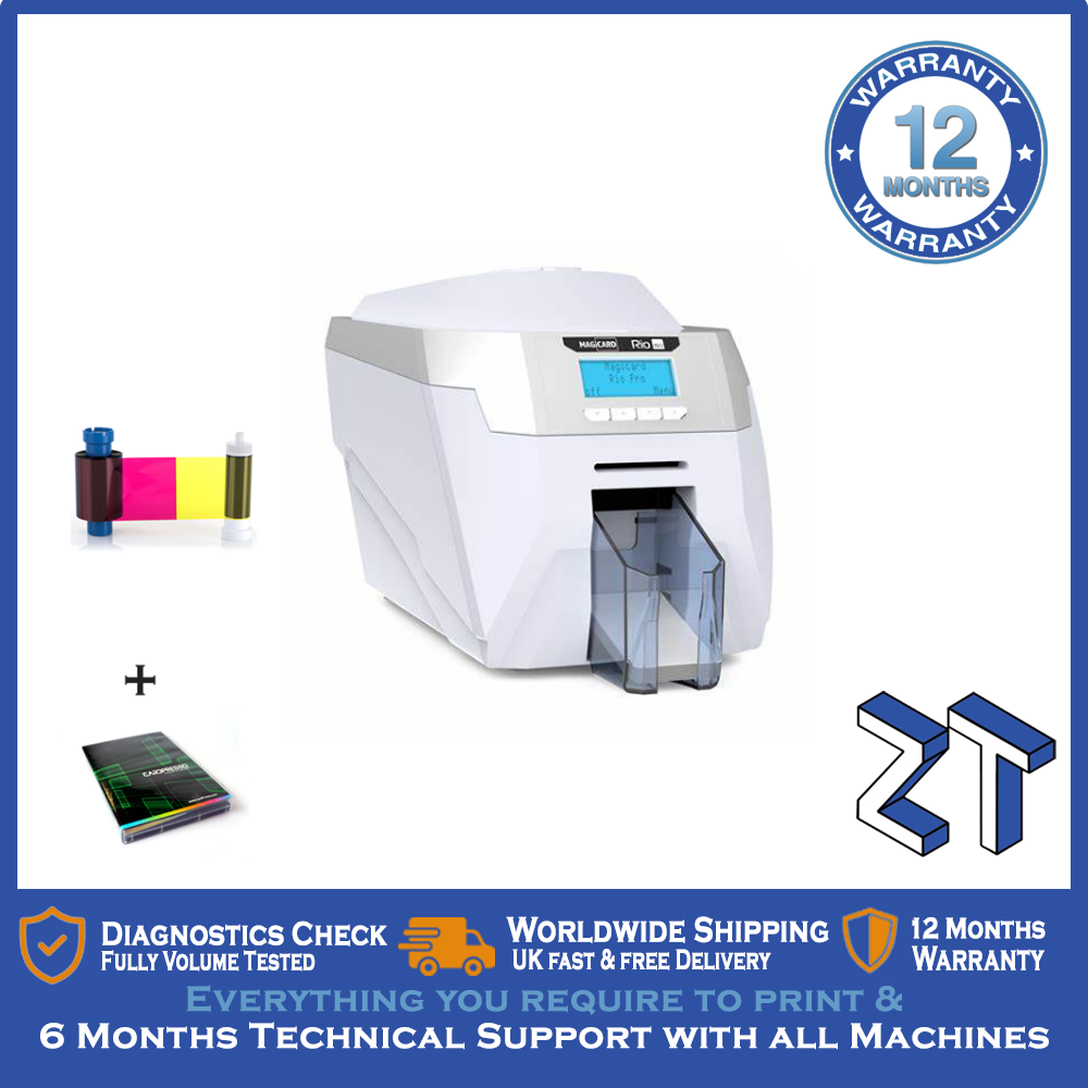 B Grade Magicard Rio Pro Single-Sided Plastic ID Card Printer & Starter Pack