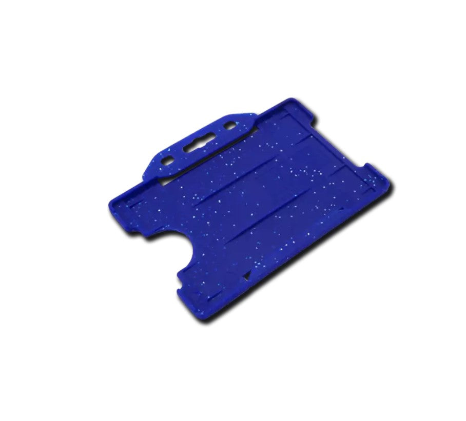 Metal Blue Detectable Open Faced Card Holders – Landscape, 1-Sided (Pk. 1-100)