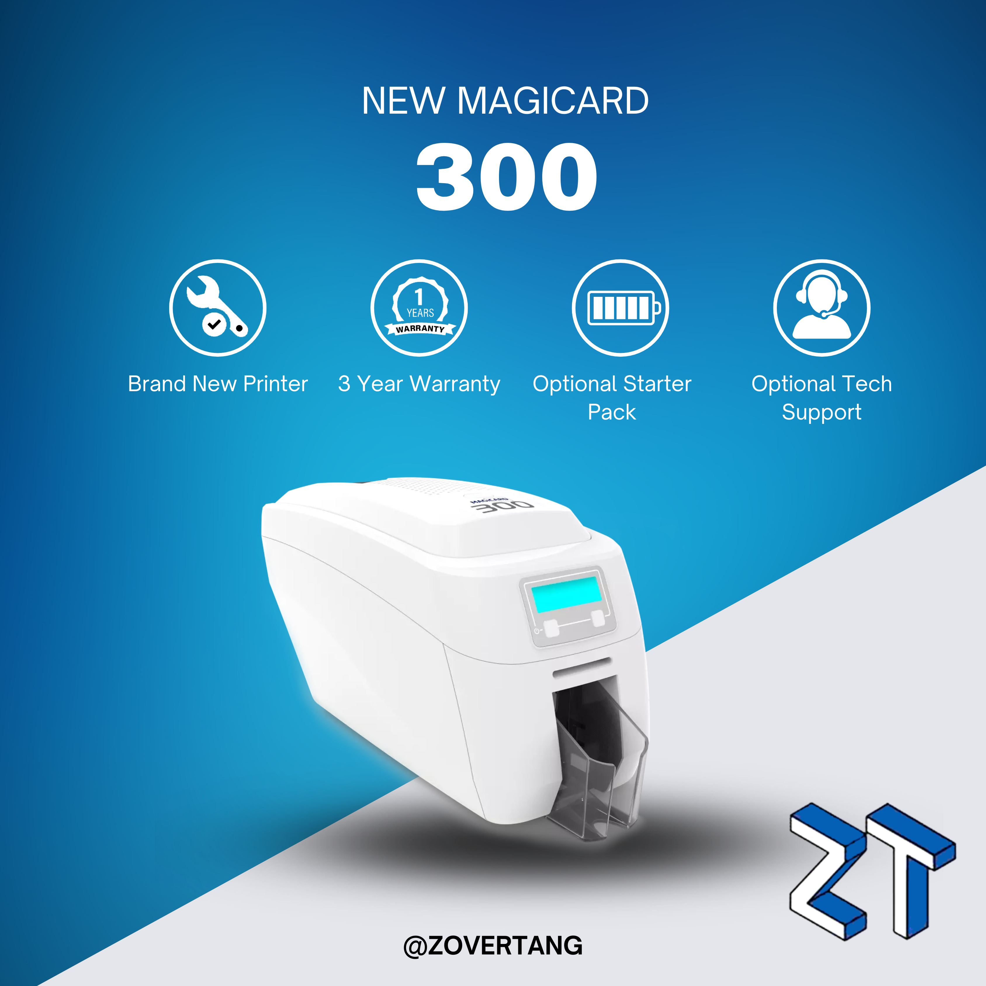 Magicard 300 ID Printer | Elatec Smart Card Encoder | Single-Sided | USB/ETH