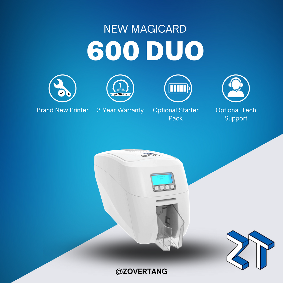 Magicard 600 ID Card Printer – Mag Stripe (Dual-Sided)