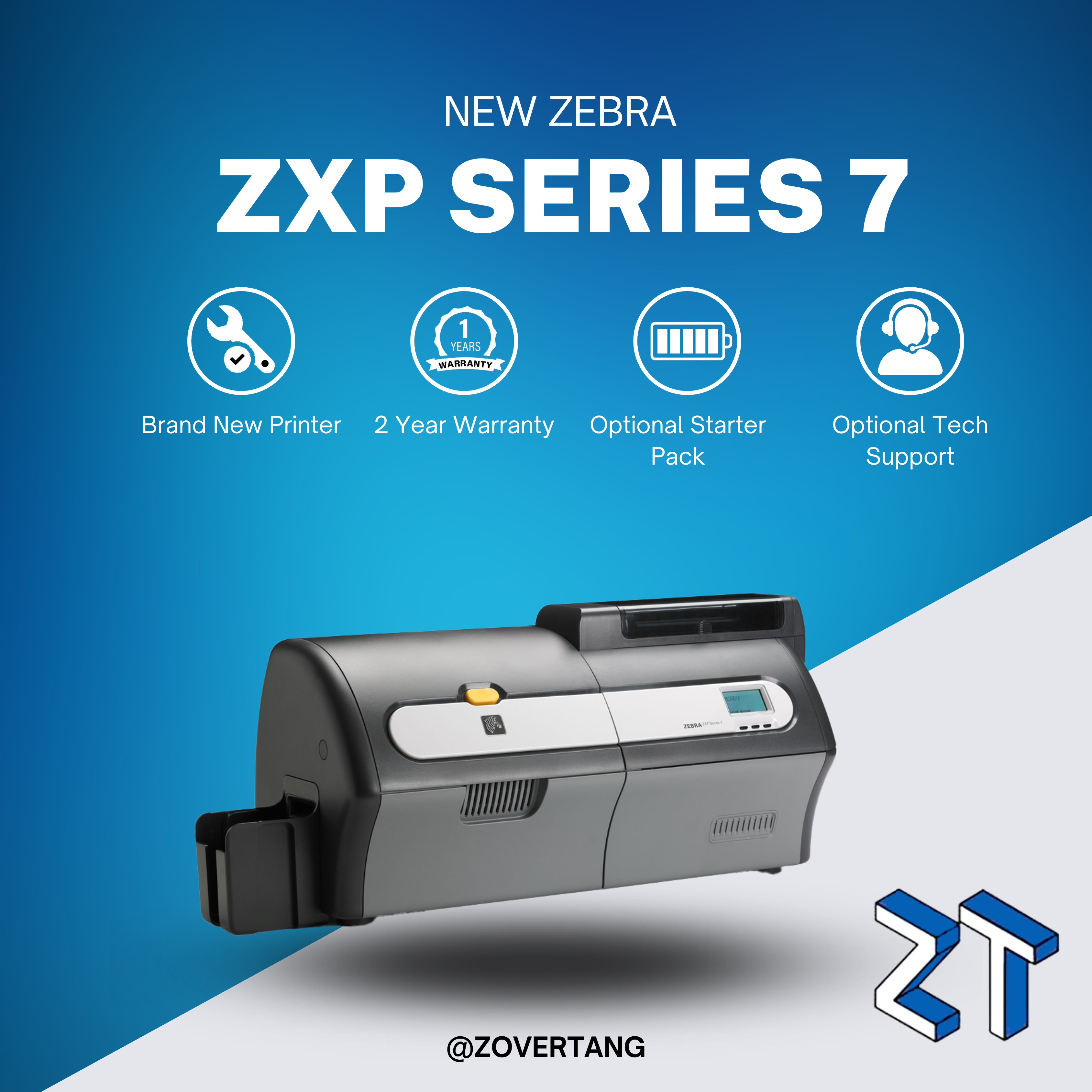 Zebra ZXP Series 7 Single-Sided ID Card Printer | Advanced & High-Quality