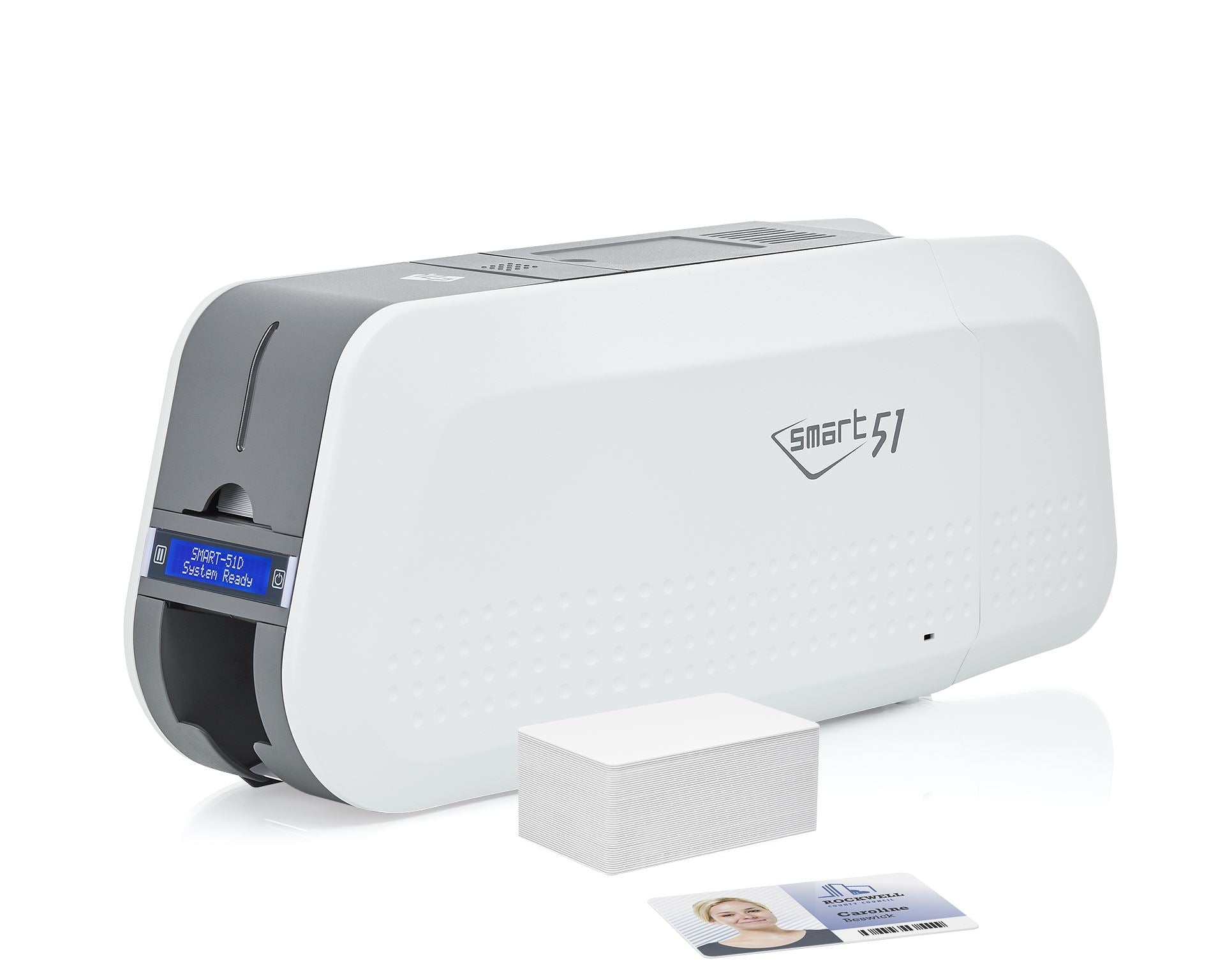IDP Smart 51 ID Card Printer (Dual-Sided) with Starter Pack & Tech Support