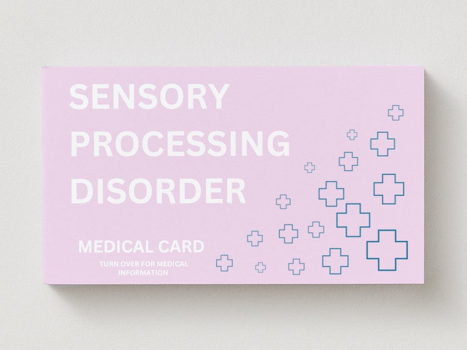 Sensory Processing Disorder Medical Disability Identification Card – Clear, Durable & Easy Access
