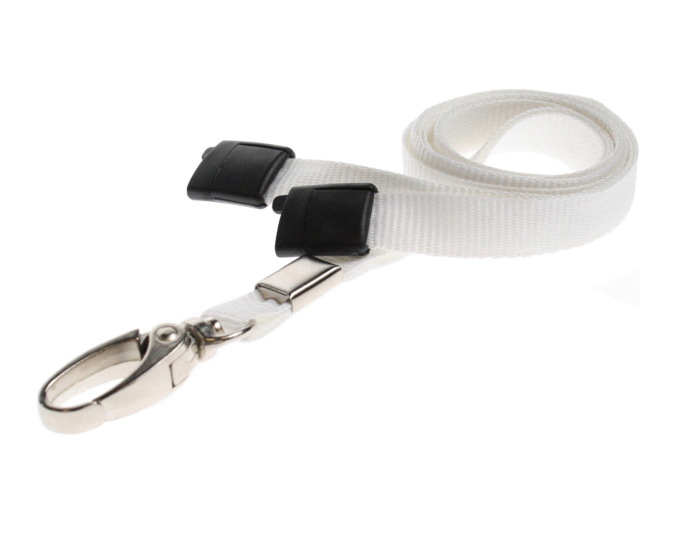 10mm Wide Lanyard With Metal Lobster Clip - Any Colour - (Packs of 1-100)