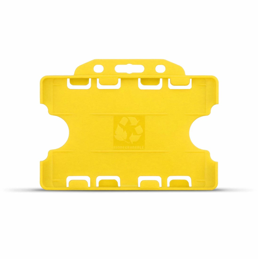 Yellow Bio Open Faced Card Holders – Landscape, 2-Sided (Pk. 1-100)