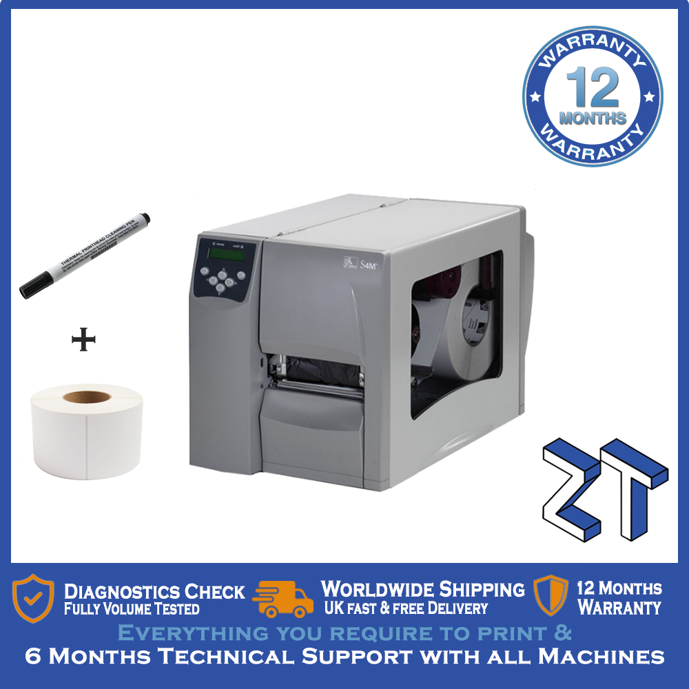 Zebra S4M 203 DPI Label Printer | Network Ready | High Performance