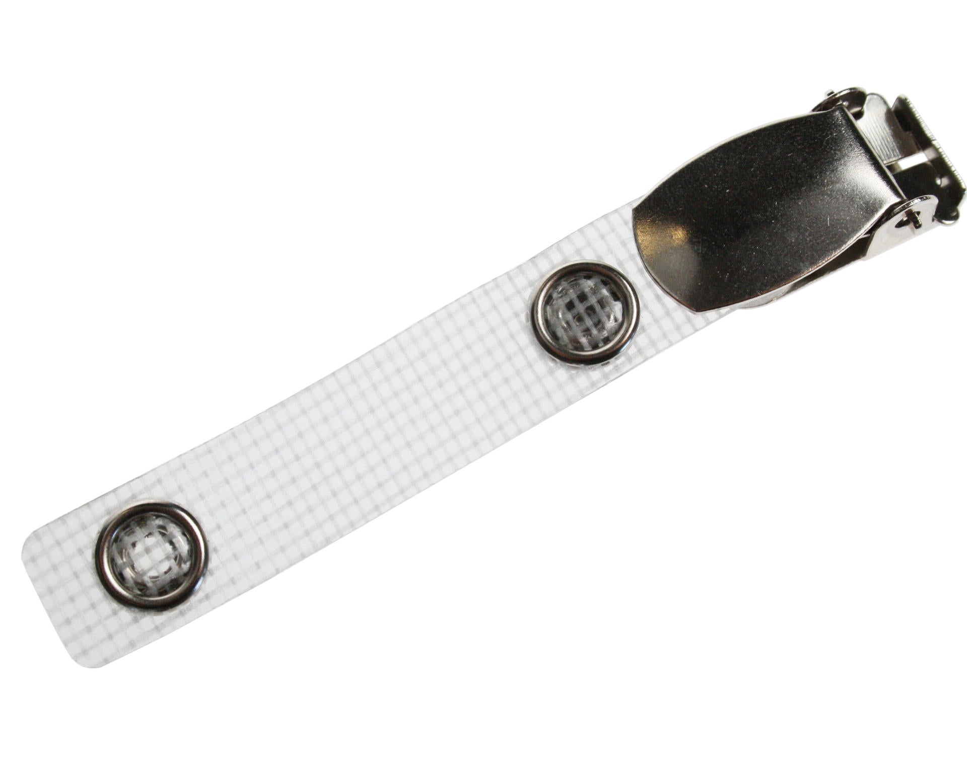 ID Card Clip with Metal Popper Strap (Pack of 100)