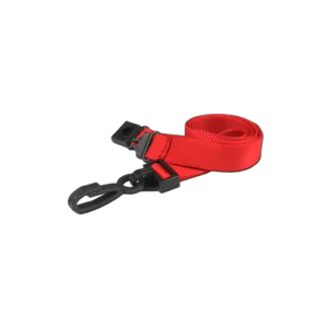Red 15mm Wide Lanyards With Plastic J Clip (Packs of 1-100)