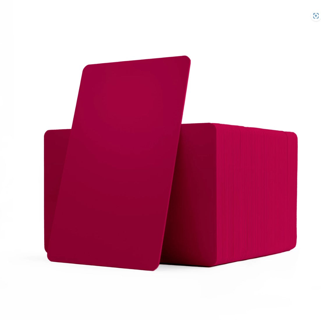 PVC CR80 Burgundy Coloured Cards With Solid Core Coloured Edges - 1 - 100