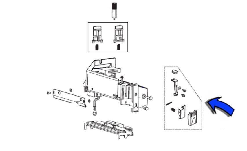 Zebra G77112M -  Kit Print Mech Latch S4M